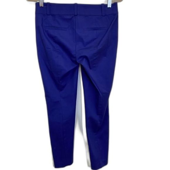 Ann Taylor Electric Purple Carnegie Crop Pants Size 0 - Picture 2 of 4